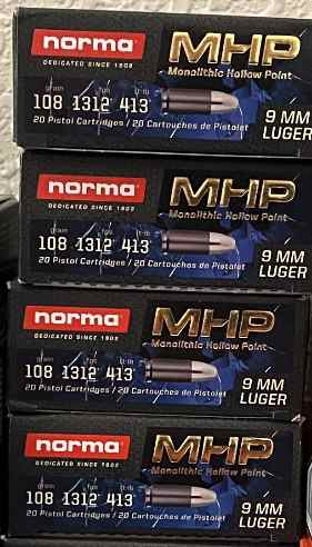 Norma Monolithic MHP Defense Ammo 9mm