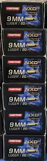 Norma NXD non-expanding defense ammo 9mm