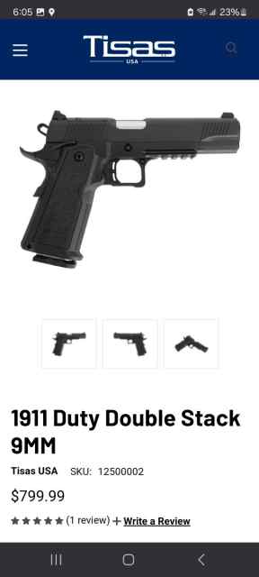 Tisas 1911 Duty Double Stack 9mm
