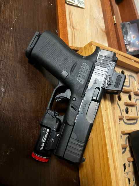 Glock 43x mos with optic, light, and shield mags