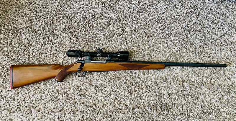 Ruger M77 25-05 Bolt Action Rifle, w/Scope &amp; Ammo