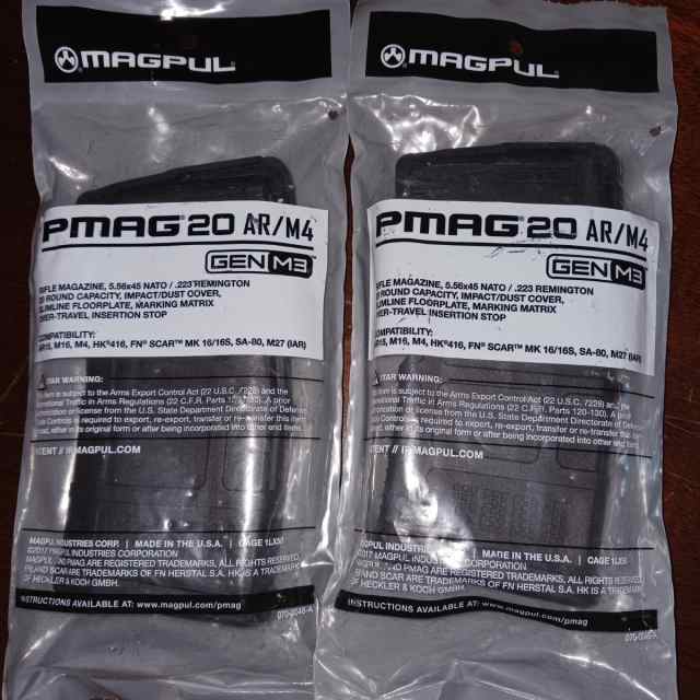 Two PMG 20 Rounds - NEW