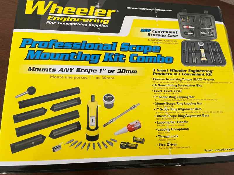 Wheeler Scope Mounting Combo Kit – Never Used!