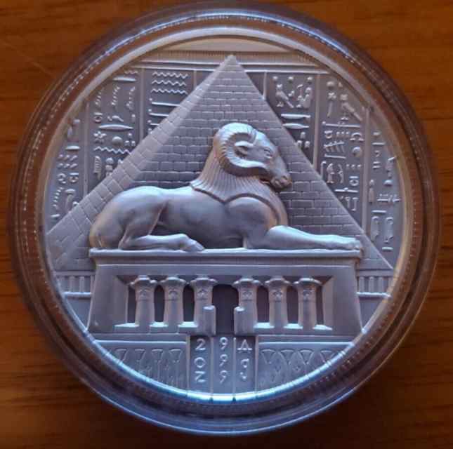 2 oz Silver Egyptian Gods Khnum Round UHR
