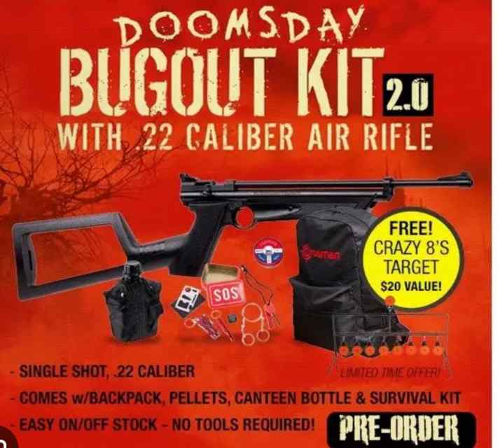 Crossman .22 pellet gun for BugOut Bag 🚨trade